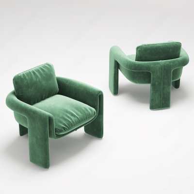 现代单人沙发3D模型下载